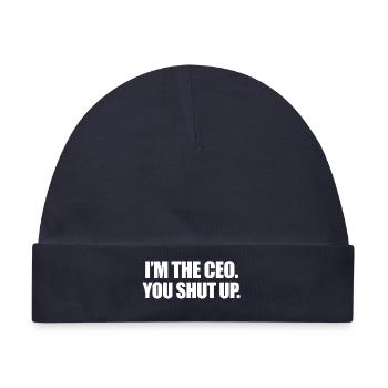 I´m the ceo - Baby Premium Organic Mütze - Navy - Vorne