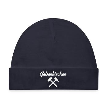 Gelsenkirchen Schalke Bergmann - Baby Premium Organic Mütze - Navy - Vorne