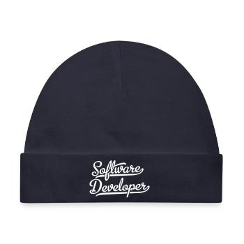 Software Developer - Baby Premium Organic Mütze - Navy - Vorne