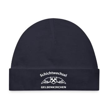 Schichtwechsel Gelsenkirchen Abzeichen Flügel - Baby Premium Organic Mütze - Navy - Vorne