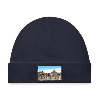 Rom - Baby Premium Organic Mütze - Navy - Vorne
