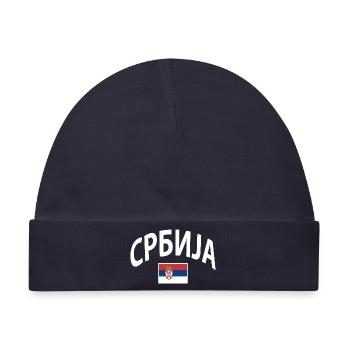 Serbien  - Baby Premium Organic Mütze - Navy - Vorne
