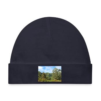 Madeira Portugal Poster - Baby Premium Organic Mütze - Navy - Vorne