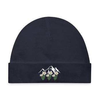 Alpen Edelweiß - Baby Premium Organic Mütze - Navy - Vorne