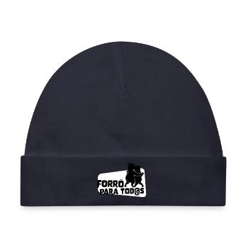 Forro para Todos – Tanzende Capybaras - Baby Premium Organic Mütze - Navy - Vorne