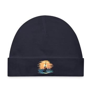 Windsurfing - Baby Premium Organic Mütze - Navy - Vorne