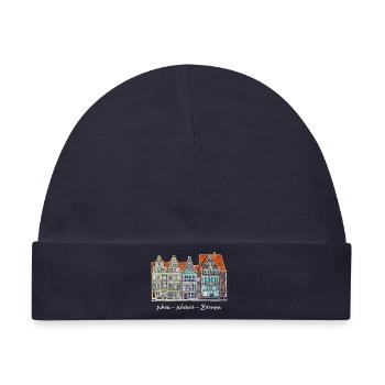 Bremen Markt, Zeichnung, Deutschland - Baby Premium Organic Mütze - Navy - Vorne