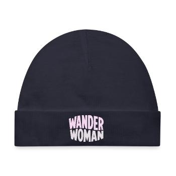 Wanderfrau Gradient Typo - Baby Premium Organic Mütze - Navy - Vorne