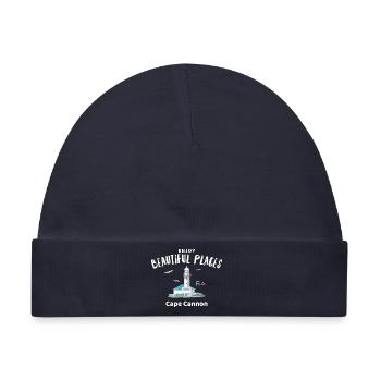 Japan, Bucht von Tokio, Leuchtturm Kannonzaki - Baby Premium Organic Mütze - Navy - Vorne