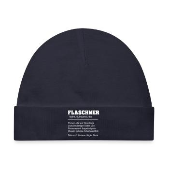 Flaschner lustige Definition - Baby Premium Organic Mütze - Navy - Vorne