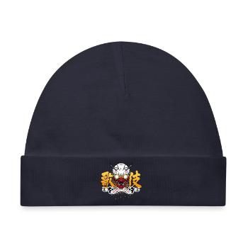 Run Run Runnnnn !!!! - Baby Premium Organic Mütze - Navy - Vorne