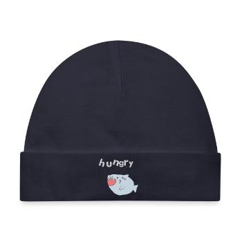 haifisch hungry - Baby Premium Organic Mütze - Navy - Vorne