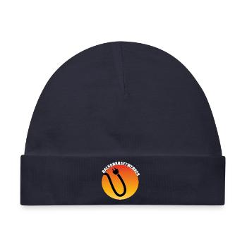 Balkonkraftwerk Plug Icon - Baby Premium Organic Mütze - Navy - Vorne