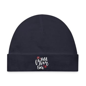 Beste Mutter aller Zeiten - Baby Premium Organic Mütze - Navy - Vorne