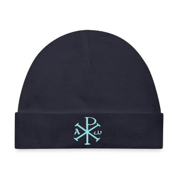 Pax Romana (dunkel) - Baby Premium Organic Mütze - Navy - Vorne