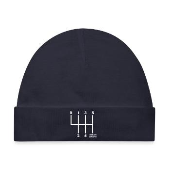 Alle Aus Dem Weg Schaltung - Baby Premium Organic Mütze - Navy - Vorne