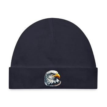 Adler - Baby Premium Organic Mütze - Navy - Vorne