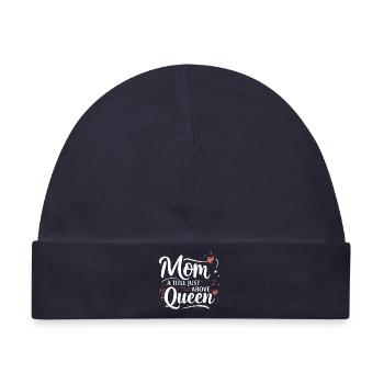 Mama - Ein Titel knapp über Queen - Baby Premium Organic Mütze - Navy - Vorne