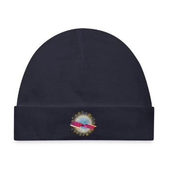 Fliegender Teppich in den Wolken - Baby Premium Organic Mütze - Navy - Vorne