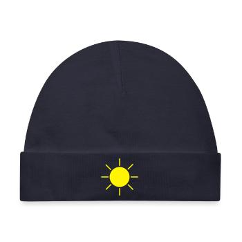 Sonne - Baby Premium Organic Mütze - Navy - Vorne