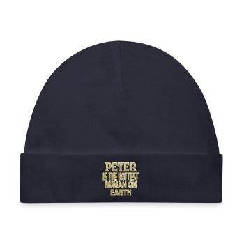 Peter - Baby Premium Organic Mütze - Navy - Vorne