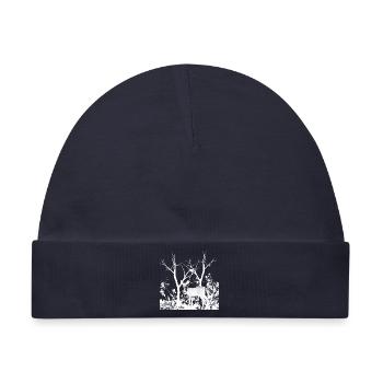 deer - Baby Premium Organic Mütze - Navy - Vorne