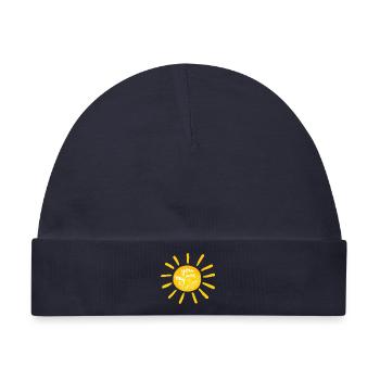 Sunshine; Sonne - Baby Premium Organic Mütze - Navy - Vorne