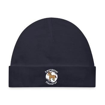 Zwergesel Flüsterer Miniesel Esel Muli Geschenk - Baby Premium Organic Mütze - Navy - Vorne
