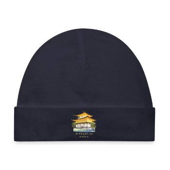 Kyoto, goldener Pavillon, Tempel Japan - Baby Premium Organic Mütze - Navy - Vorne