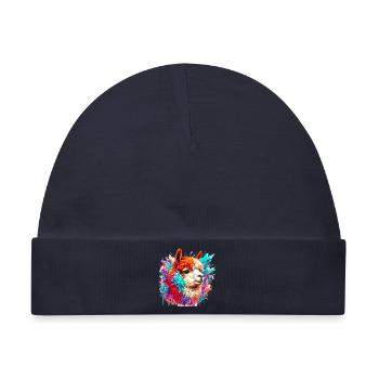 Alpaka - Baby Premium Organic Mütze - Navy - Vorne