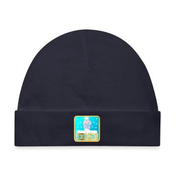MIR IST KALT - WINTER EISBÄREN - Baby Premium Organic Mütze - Navy - Vorne