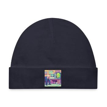 Level 99: Real Life ist mein Endgegner - Baby Premium Organic Mütze - Navy - Vorne
