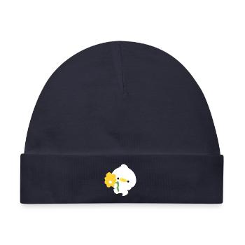 Romantische Ente - Baby Premium Organic Mütze - Navy - Vorne