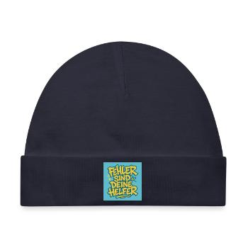 Fehler sind deine Helfer - Baby Premium Organic Mütze - Navy - Vorne