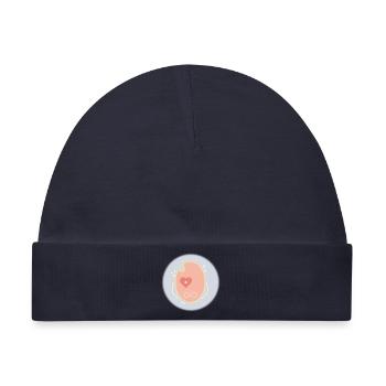Der goldene Kokon - Baby Premium Organic Mütze - Navy - Vorne
