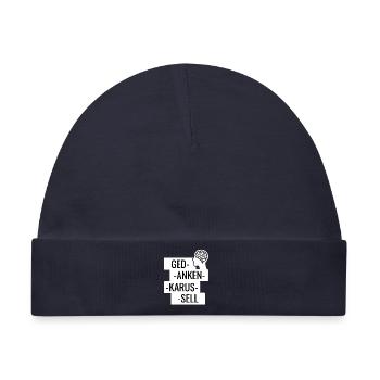 Gedankenkarussell Puzzle - Baby Premium Organic Mütze - Navy - Vorne