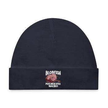 Tiefsee Monster - Blobfisch - Baby Premium Organic Mütze - Navy - Vorne