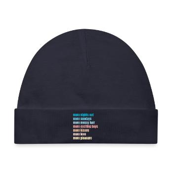 spass - Baby Premium Organic Mütze - Navy - Vorne
