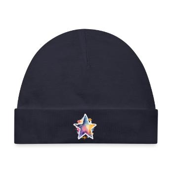 Stern - Baby Premium Organic Mütze - Navy - Vorne