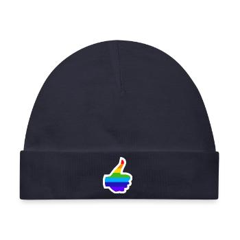 Daumen hoch 2 - Baby Premium Organic Mütze - Navy - Vorne