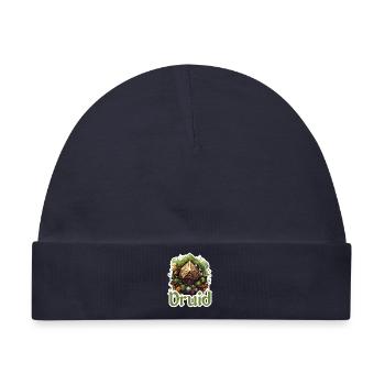 Druide mit W20 – Fantasy RPG Design - Baby Premium Organic Mütze - Navy - Vorne