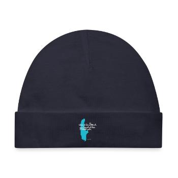 Wenn ich den See seh – Ammersee - Baby Premium Organic Mütze - Navy - Vorne