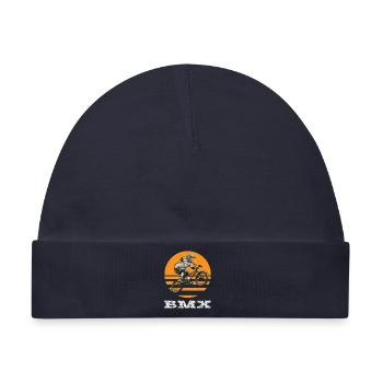 BMX (BMK) - Baby Premium Organic Mütze - Navy - Vorne