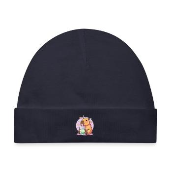 Kawaii Boba-Haustier mit Herz - Baby Premium Organic Mütze - Navy - Vorne
