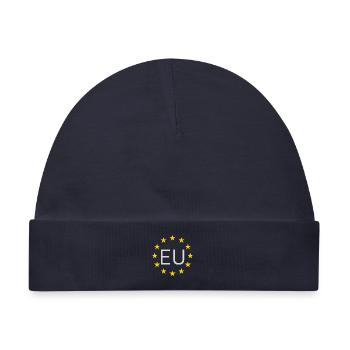 EU Sternkreis Grafik - Baby Premium Organic Mütze - Navy - Vorne