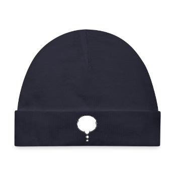 Denkblase used look - Baby Premium Organic Mütze - Navy - Vorne