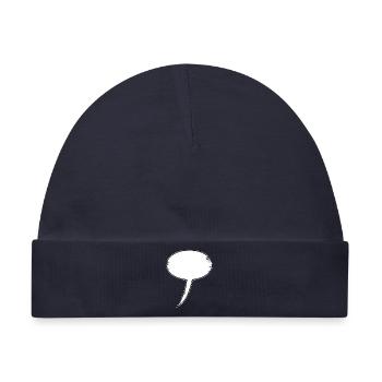 Sprechblasen-Skizze Outline - Baby Premium Organic Mütze - Navy - Vorne