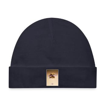 Skelettlächeln Neonstil - Baby Premium Organic Mütze - Navy - Vorne