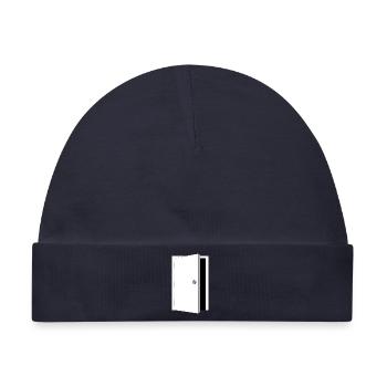 door - Tresortüre schwarz-weiss - Baby Premium Organic Mütze - Navy - Vorne