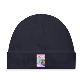 Formen und Muster - Baby Premium Organic Mütze - Navy - Vorne